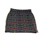 25355 - Women's Lularoe Cassie S Skirt in Stylish Black, Teal and Purple Hues |BH-HALL|