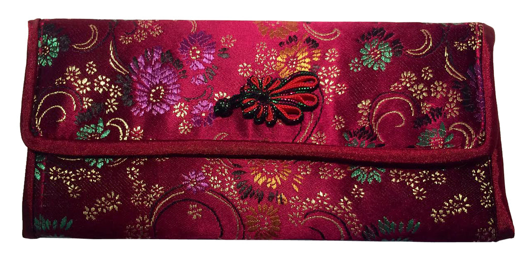 2543 - Burgundy Satin Wallet 4x7 |16-19|
