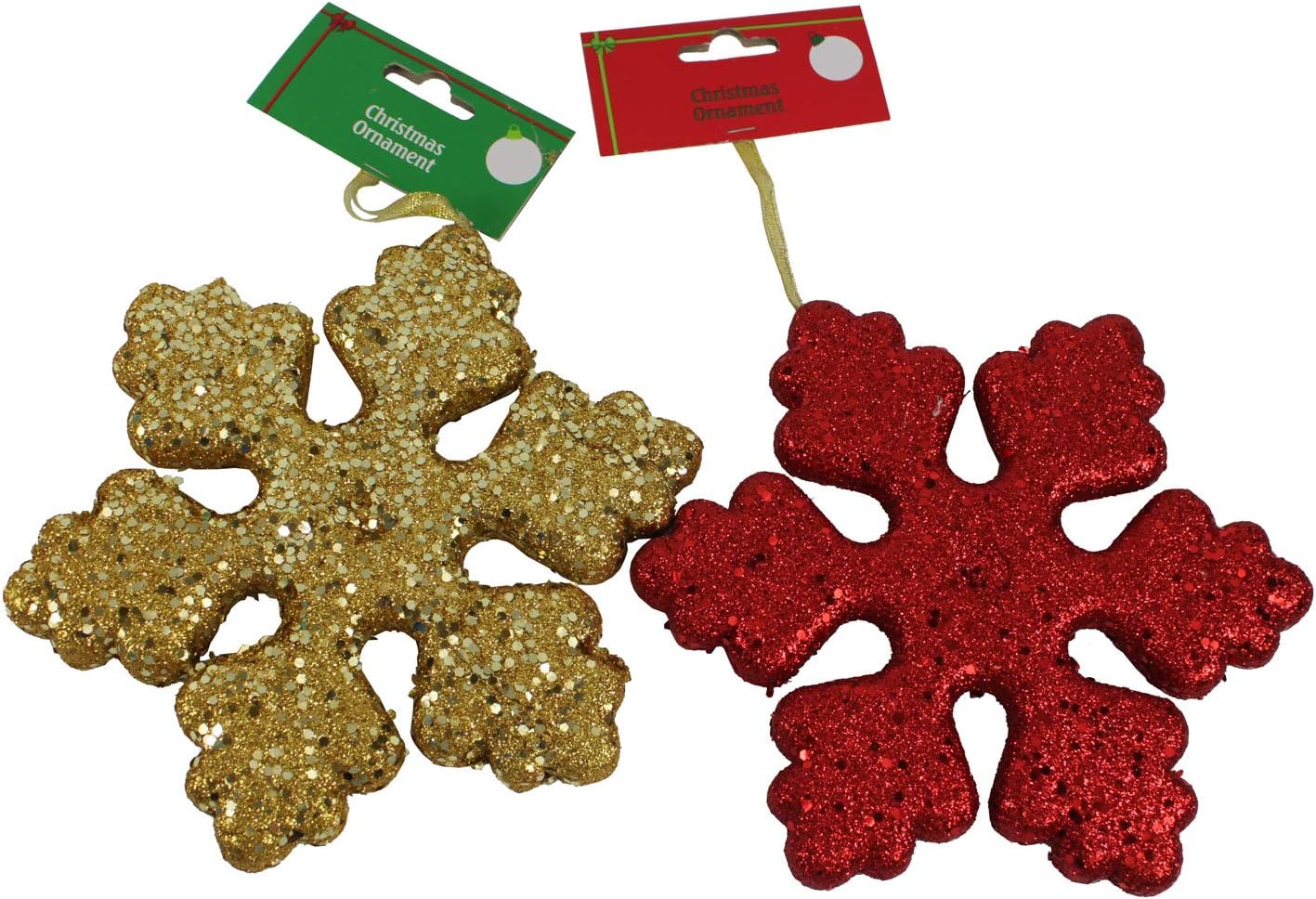 2576 - 7" Red & Gold Ornaments Set - |Pod 2-69|