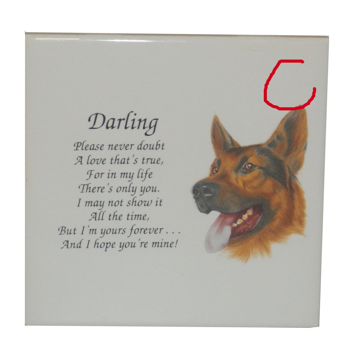 26330 - 4" Darling Ceramic Tile - |7-32|