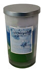 2634 - High-Quality White, Blue, and Green Christmas Candle |Scent 4|