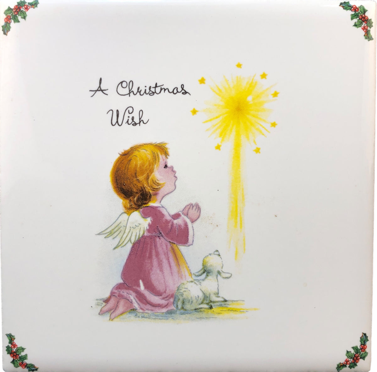 26374 - 4" A Christmas Wish Tile - |7-32|