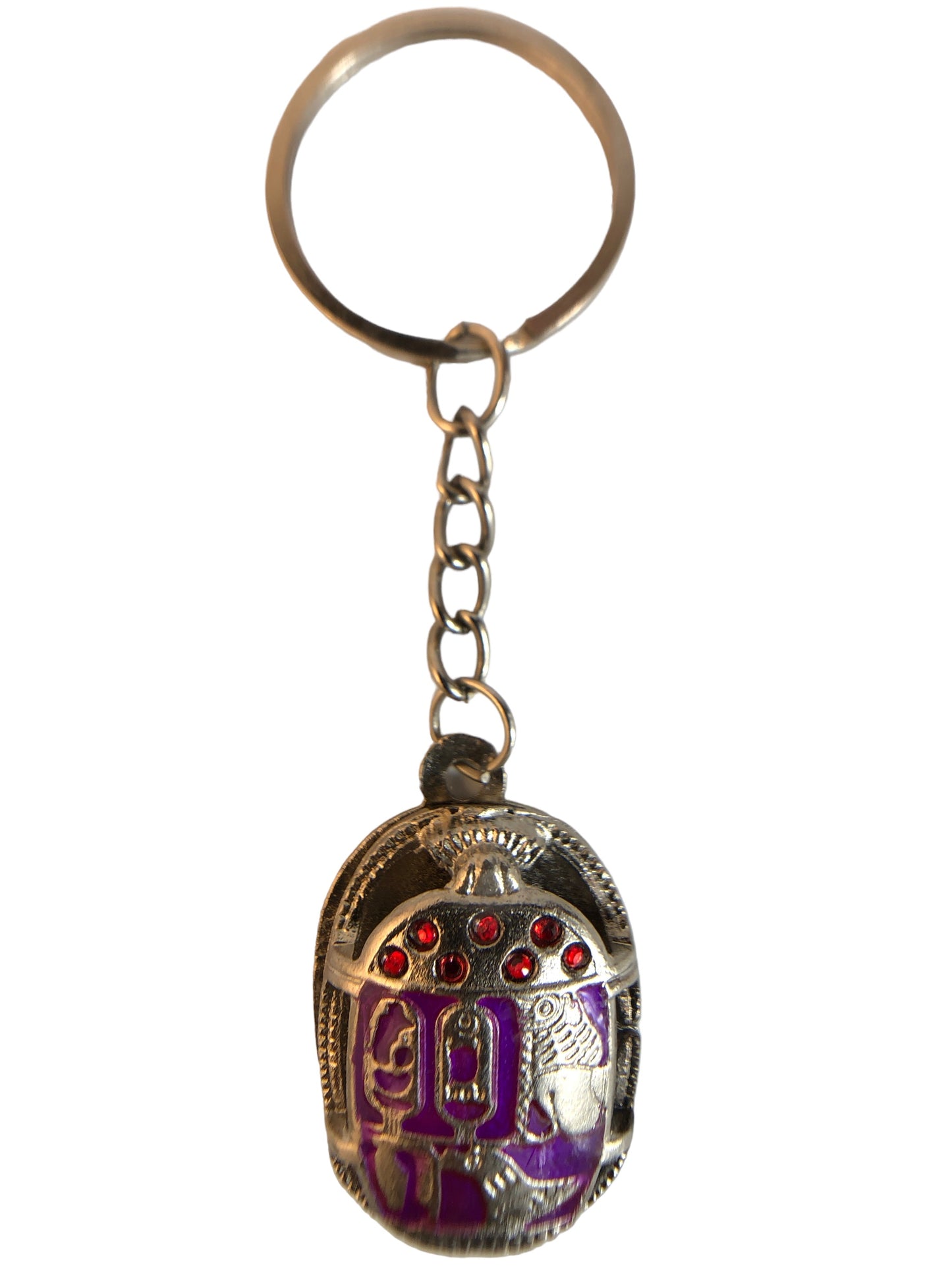 26452 - Keychain Scarab Purple Bought In Egypt |DVD-37|