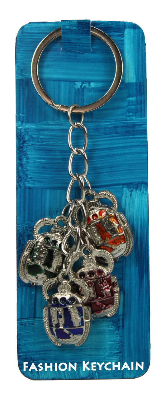 26454 - Keychain 4 Colored Scarab Bought In Egypt |DVD-37|
