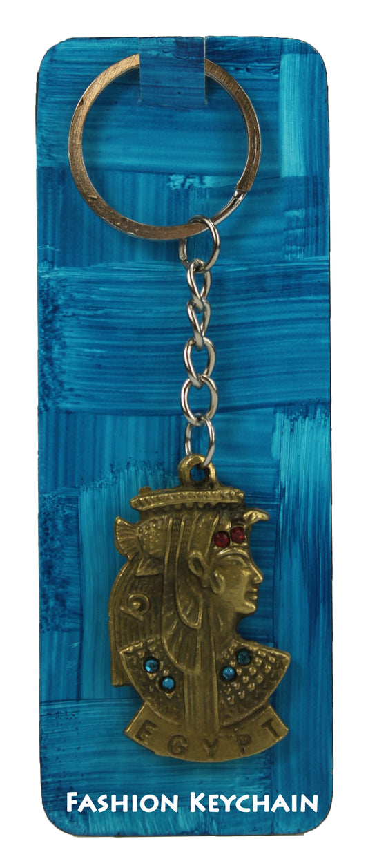 26467 - Keychain Brass Cleopatra Bought In Egypt |DVD-37|