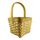 26557 - Charming Yellow Straw Woven Easter Basket with Festive Design |Store|