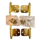 26607 - Gold Self-Closing Cabinet Hinges, 2 Pack Set of 4 |H-41|