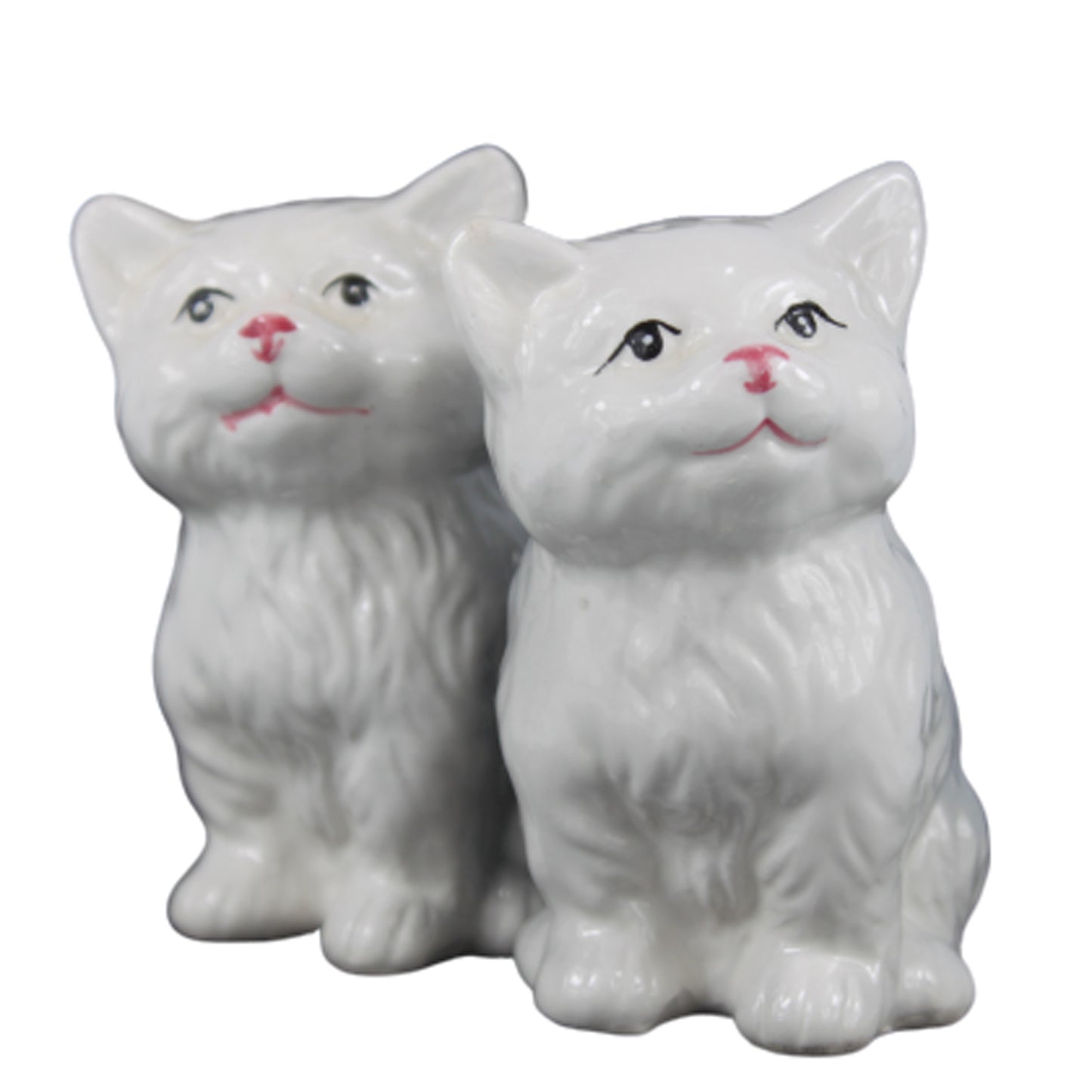 26688 - 3" CERMAIC White Cat Salt Pepper Shakers |4-18|