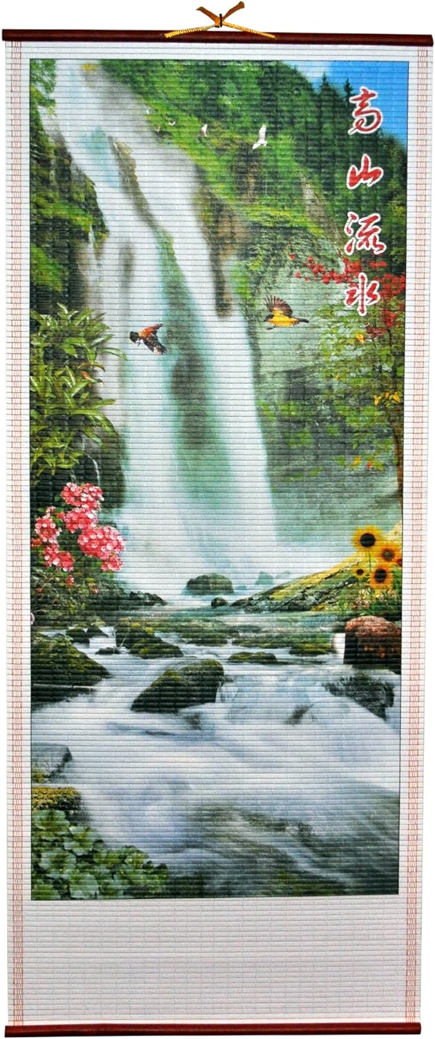 2677 - Stunning 12x30" Rattan Scroll Waterfall |W-47| |W-46|