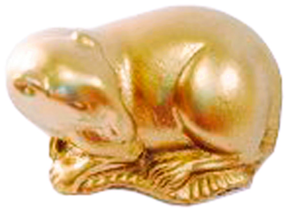 2694 - 1.5" Gold Zodiac Rat - |Z-94|