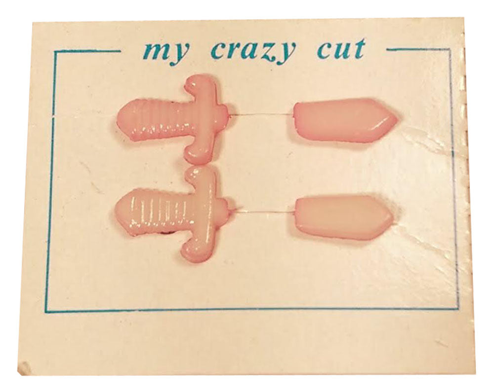 2722 - Pink Sword Earrings My Crazy - |Clear-166|