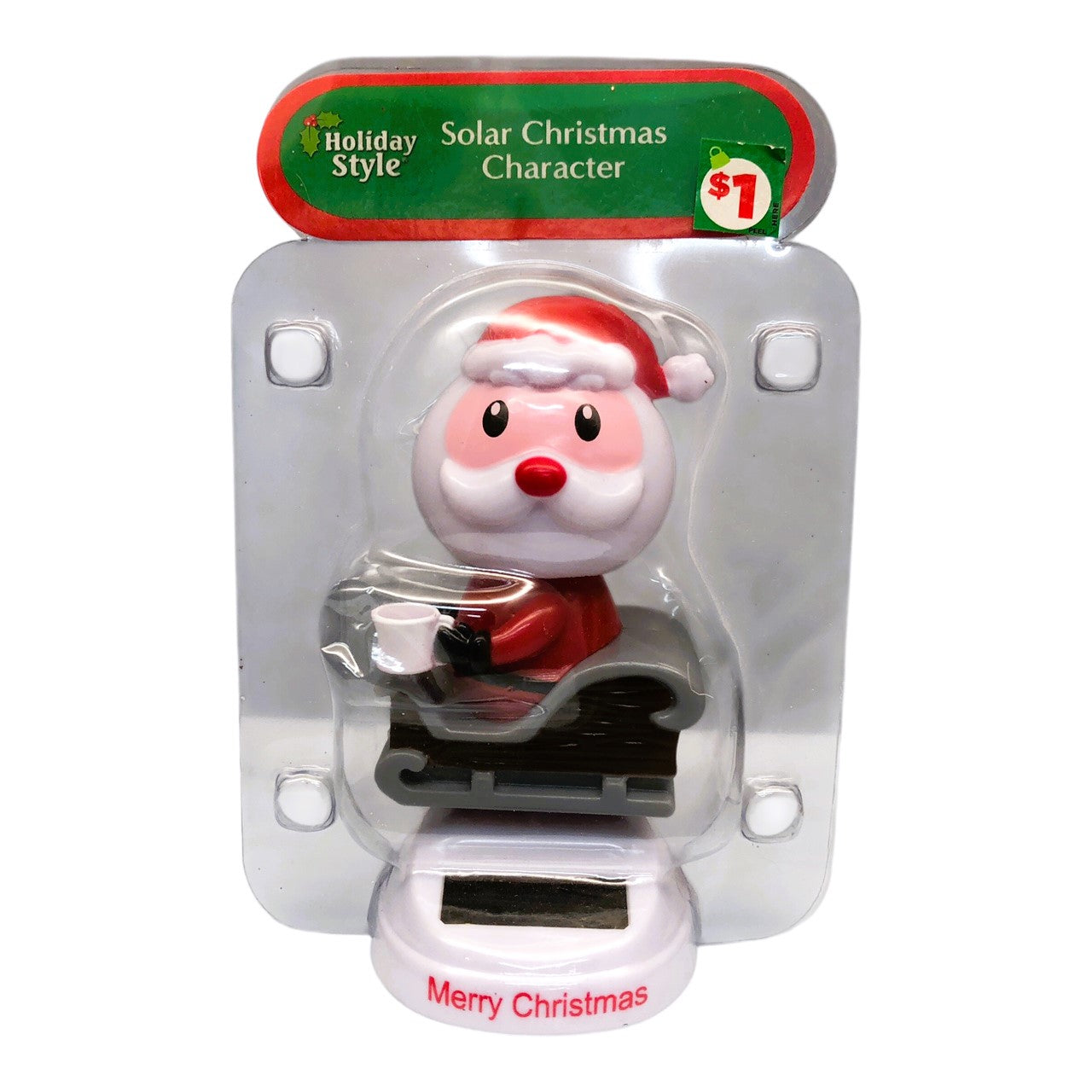 27396 - Santa On Sleigh Bobble Solar - |R-80|
