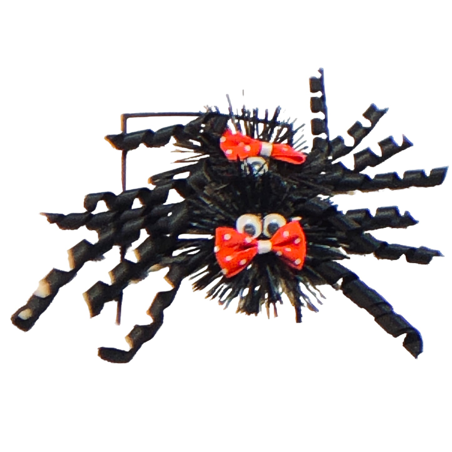 4201 - Fuzzy Spider Barrette - |7-8|