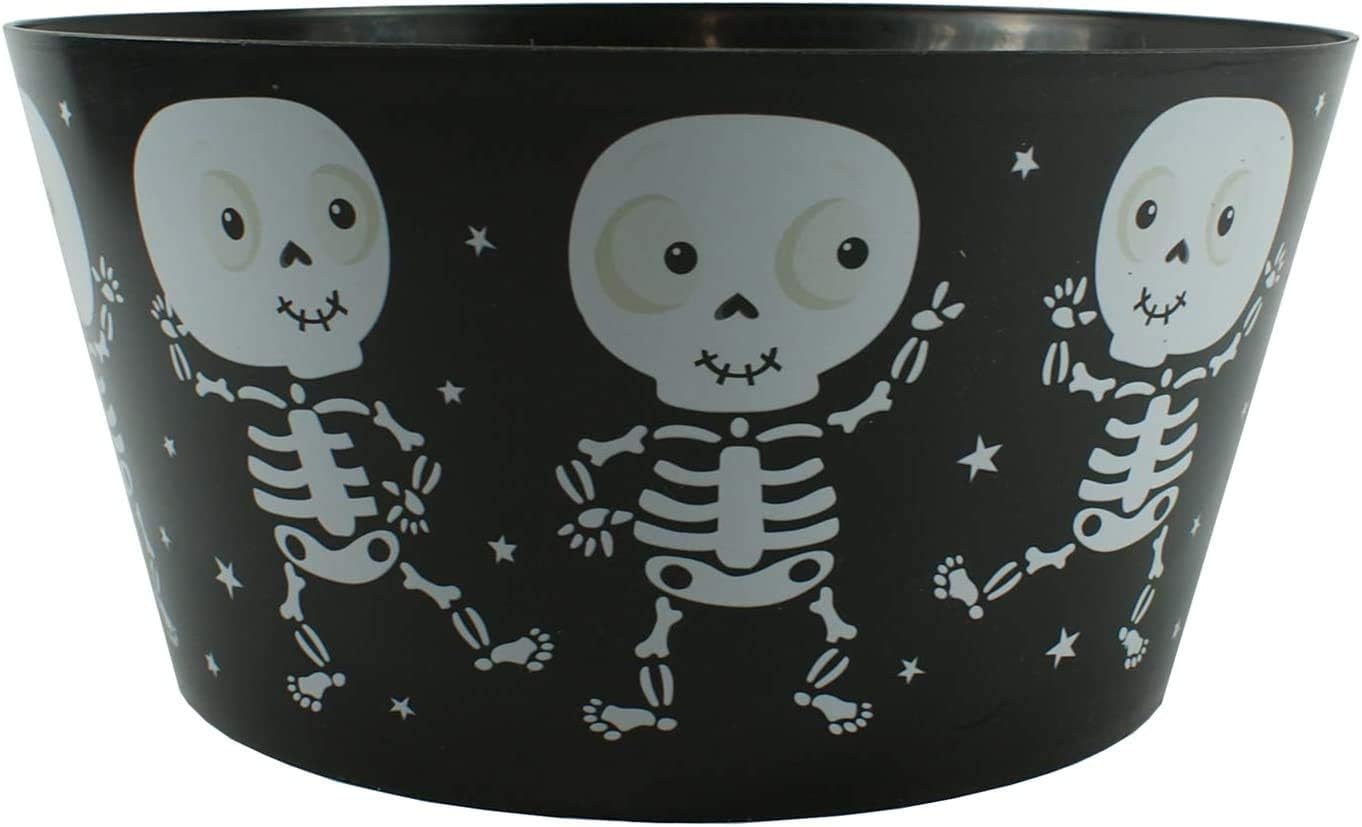 27638 - Skeleton Serving Bowl with Intricate Skeletal Design for Halloween Table Settings and Gatherings |G-117|