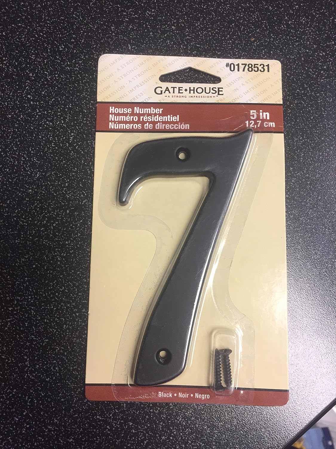 27898 - Elegant And Durable Gate House 7 5-Inch Number Address Sign For Home Exterior |BS-30|