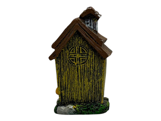 2790 - 3" Yellow Cottage - Brown Door - |1-26|