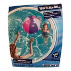 27933 - Vibrant 16-Inch Beach Ball in Pink and Purple Colors, 3-Pack for Summer Activities |27-C|