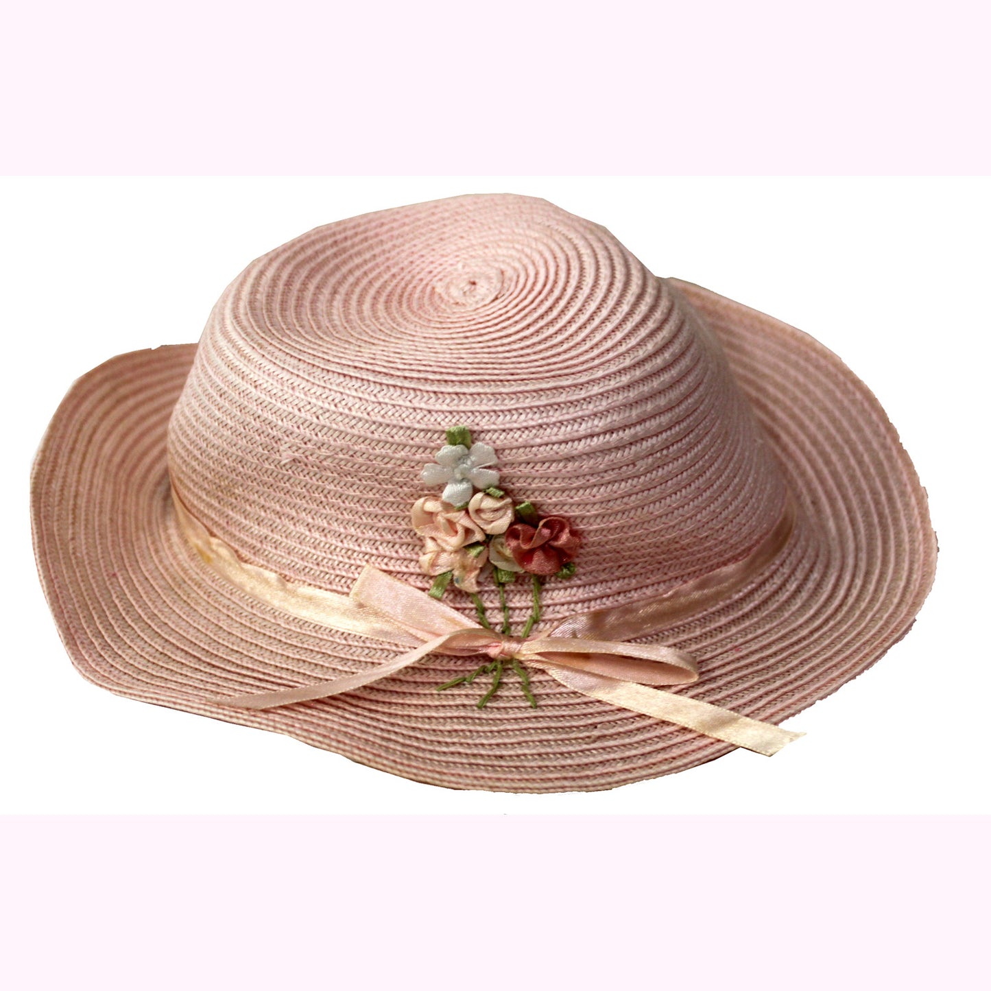 2801 - Pink Hat With Flowers - |H-44|