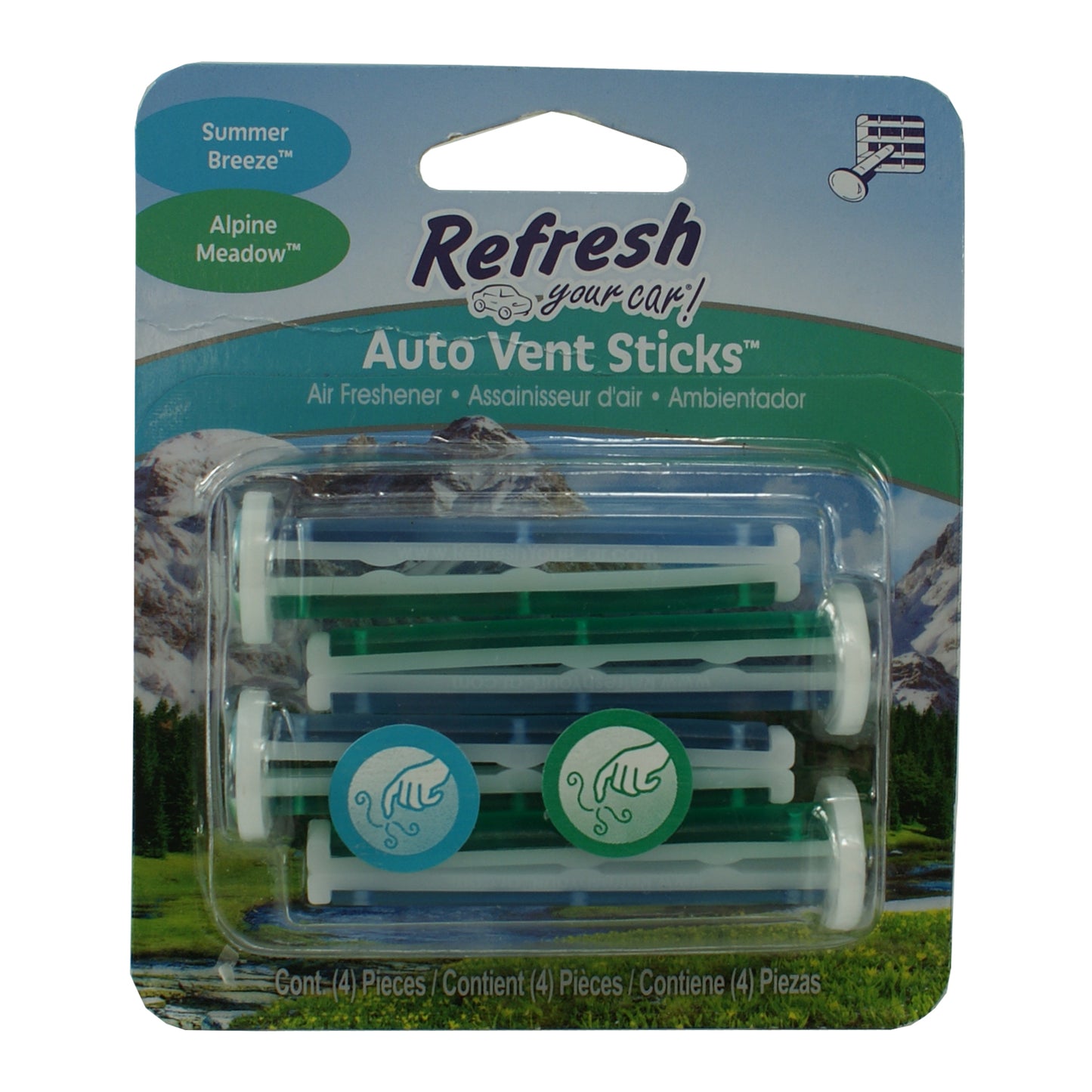 28071 - 4 Pack Refresh Summer Breeze Auto |SCENT 27|