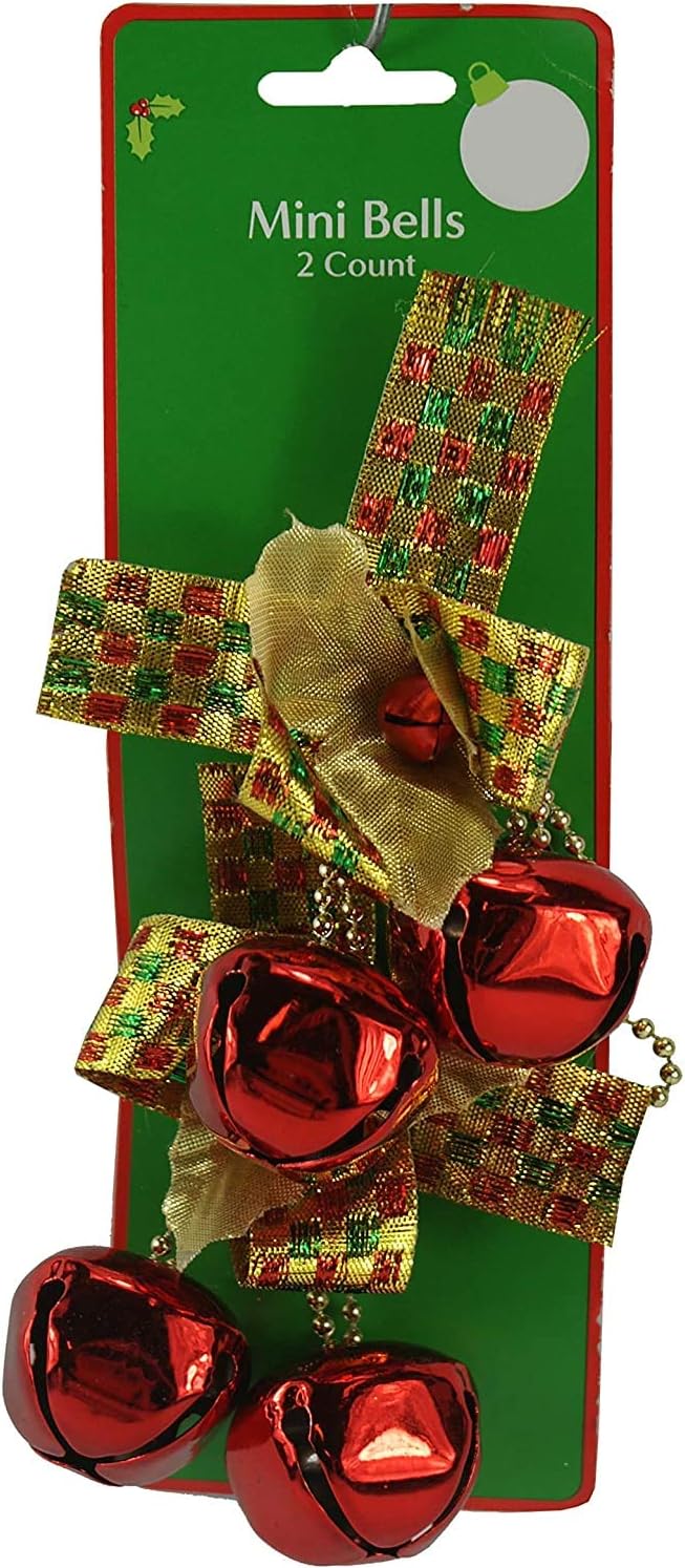 28102 - Red Bells Ornament -Set of Five Cards - |Pod 2-73|