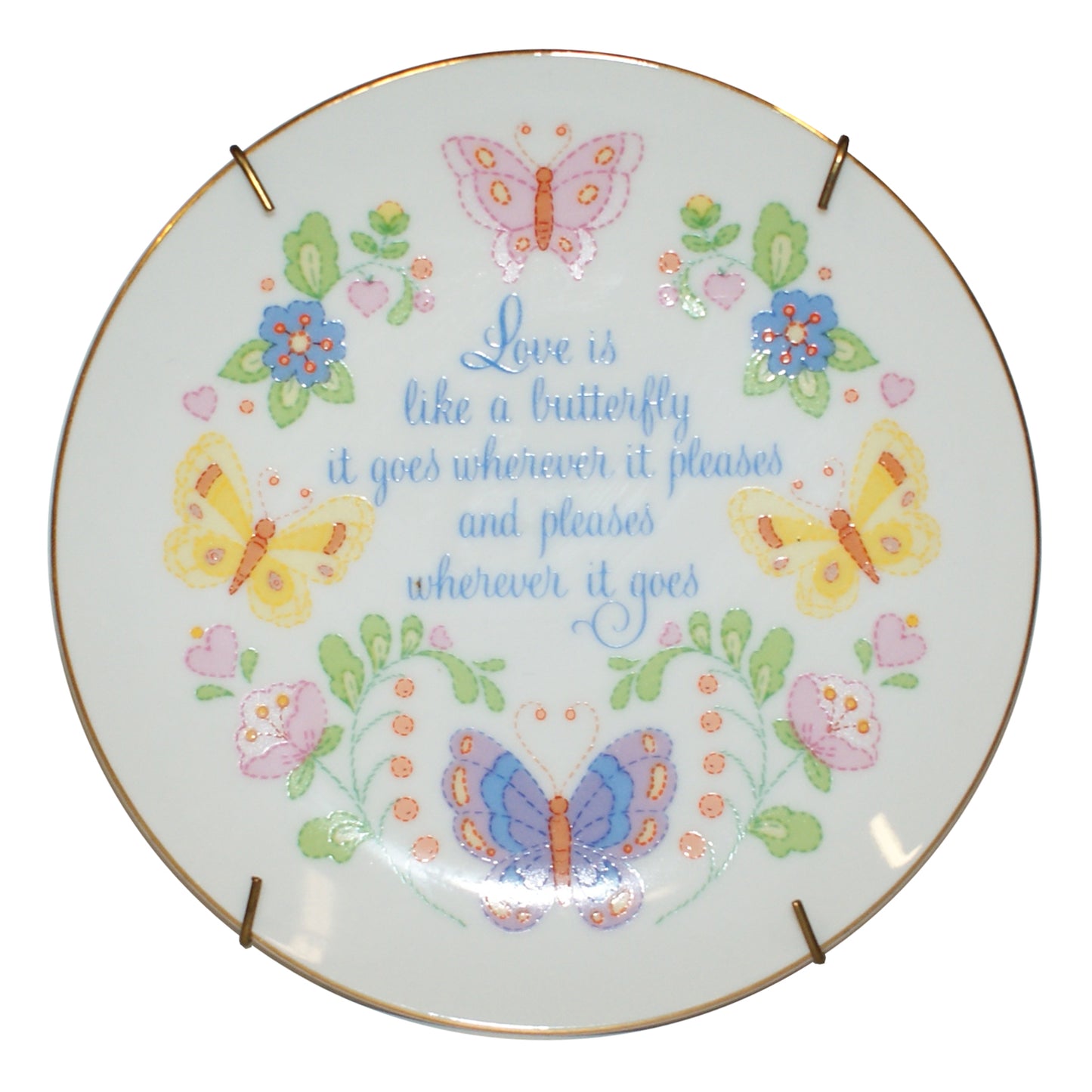28457 - Love Is Like A Butterfly 6" Plate |18-26|