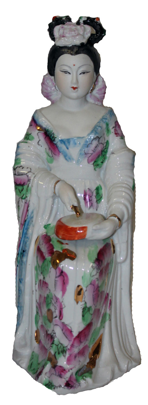 2905 - 10" Floral Geisha - Bowl - |3-13|