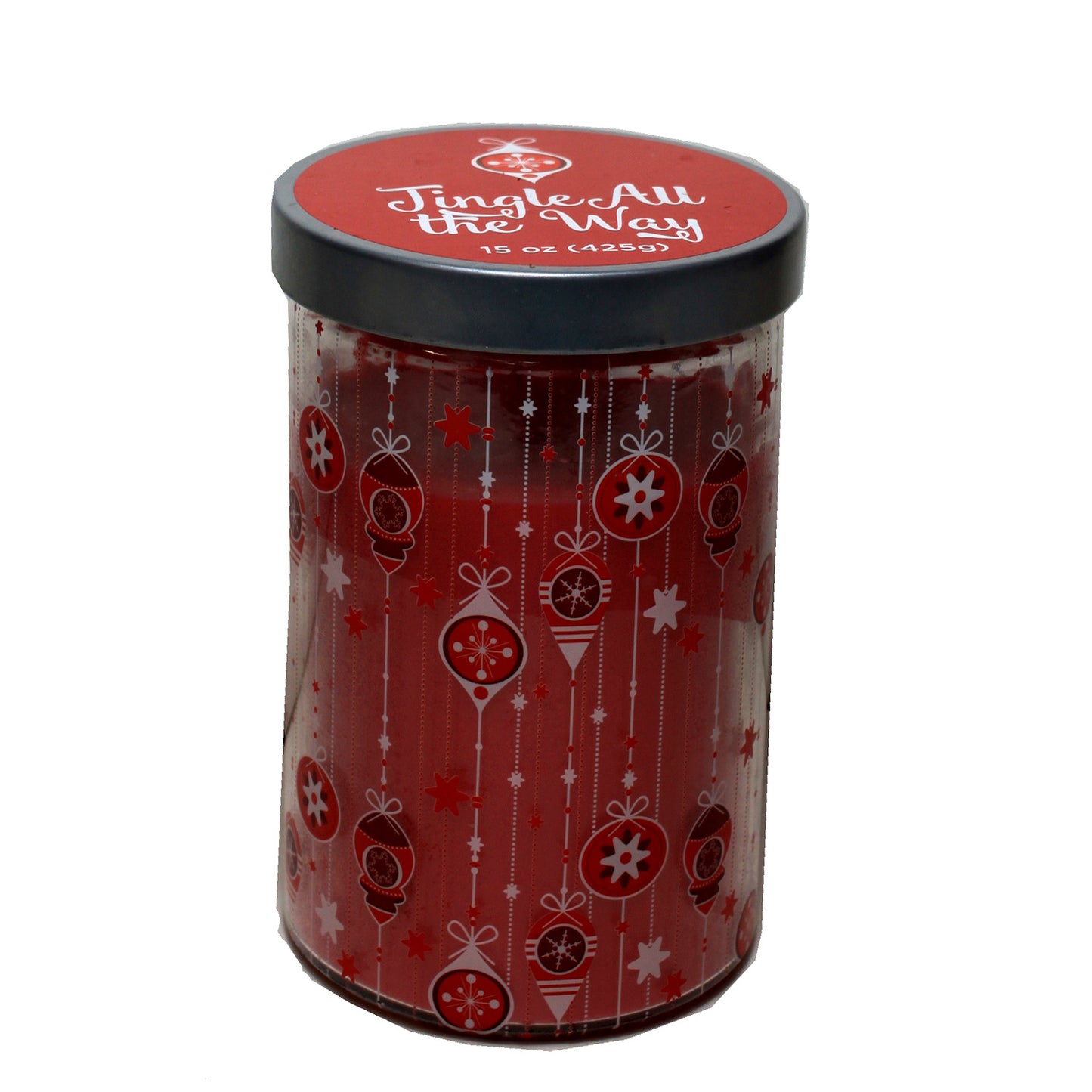 2919 - 15 Oz Red Christmas Scented Holiday Candle with Fragrance for Home Decor |Scent 4|
