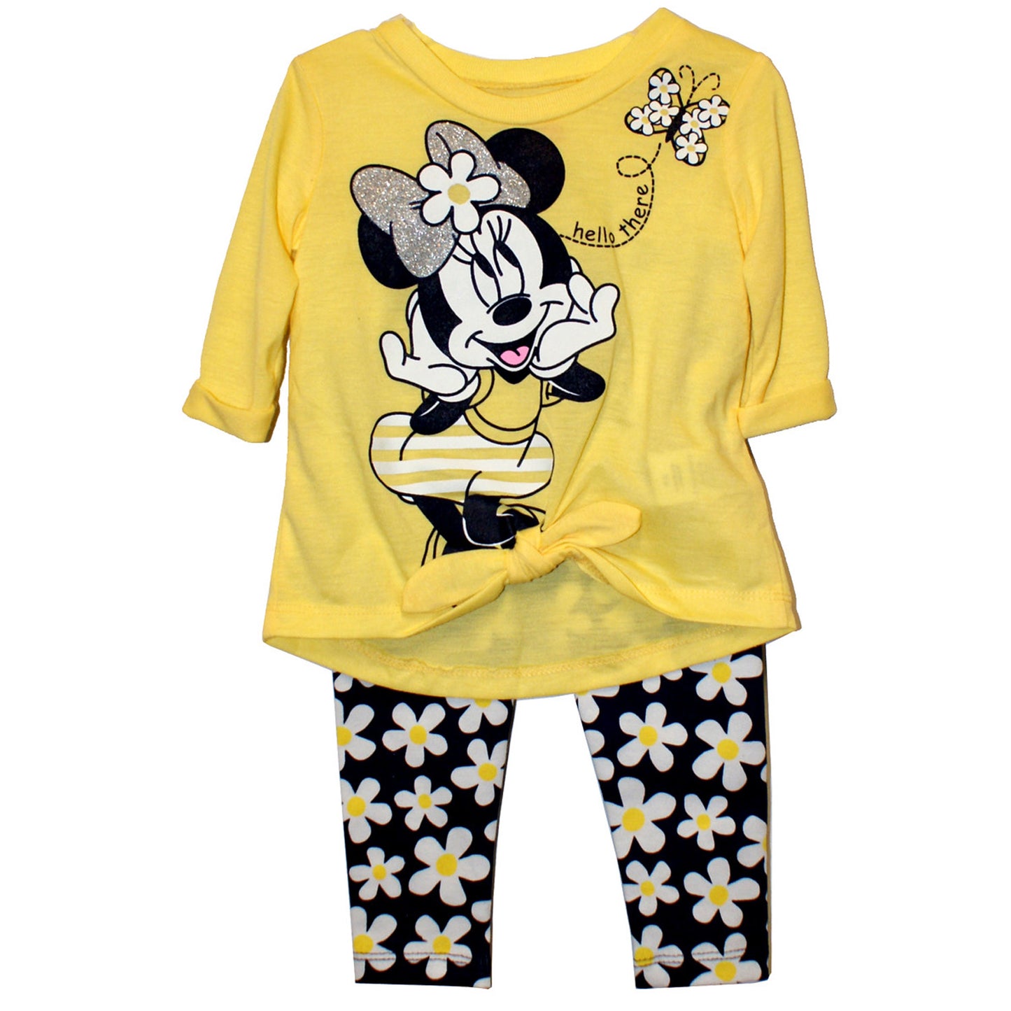 2953 - Child Minnie Yellow Daisies Outfit |BHB-14|