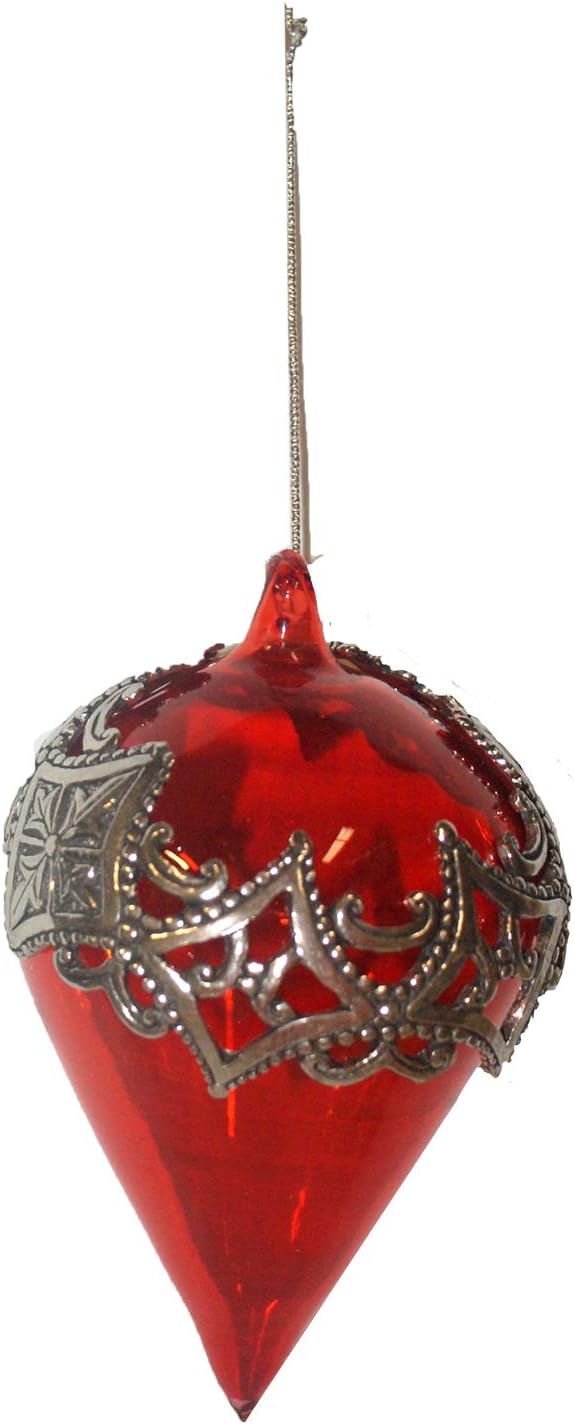 30149 - Seagull Pewter Red Ornament |1-76|