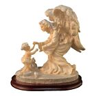 30220 - Exquisite 6" White Angel Figurine Cradling a Child for Serene Home Decor |H-57|