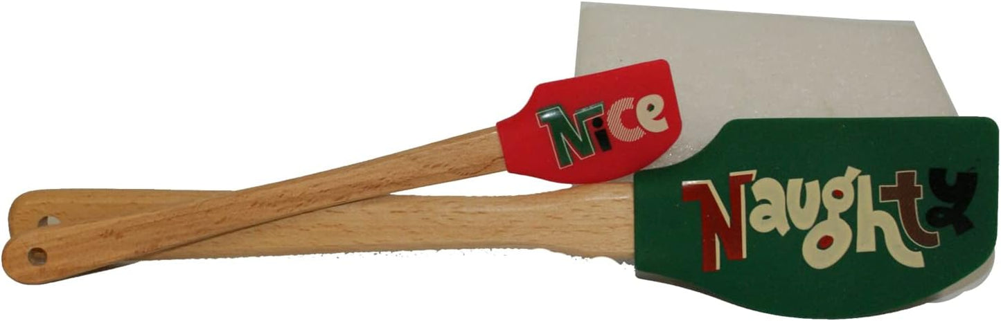 30432 - 2 Pc Nice and Naughty Spatula Set for Versatile Kitchen Cooking and Baking |BS-29|