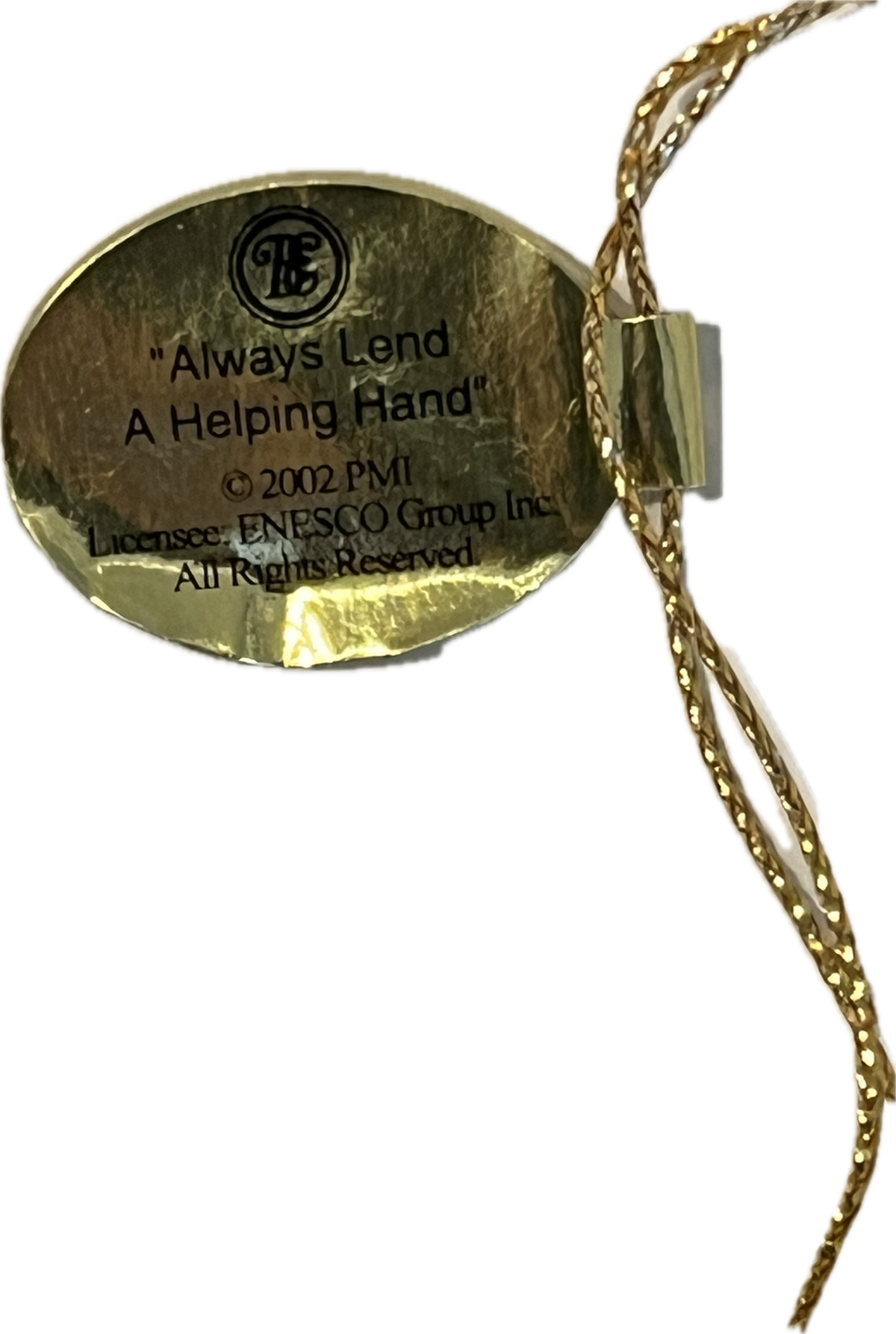 31007 - Precious Moments Life's Little Lessons - Always Lend A Helping Hand Ornament - 68840 - |H-29|