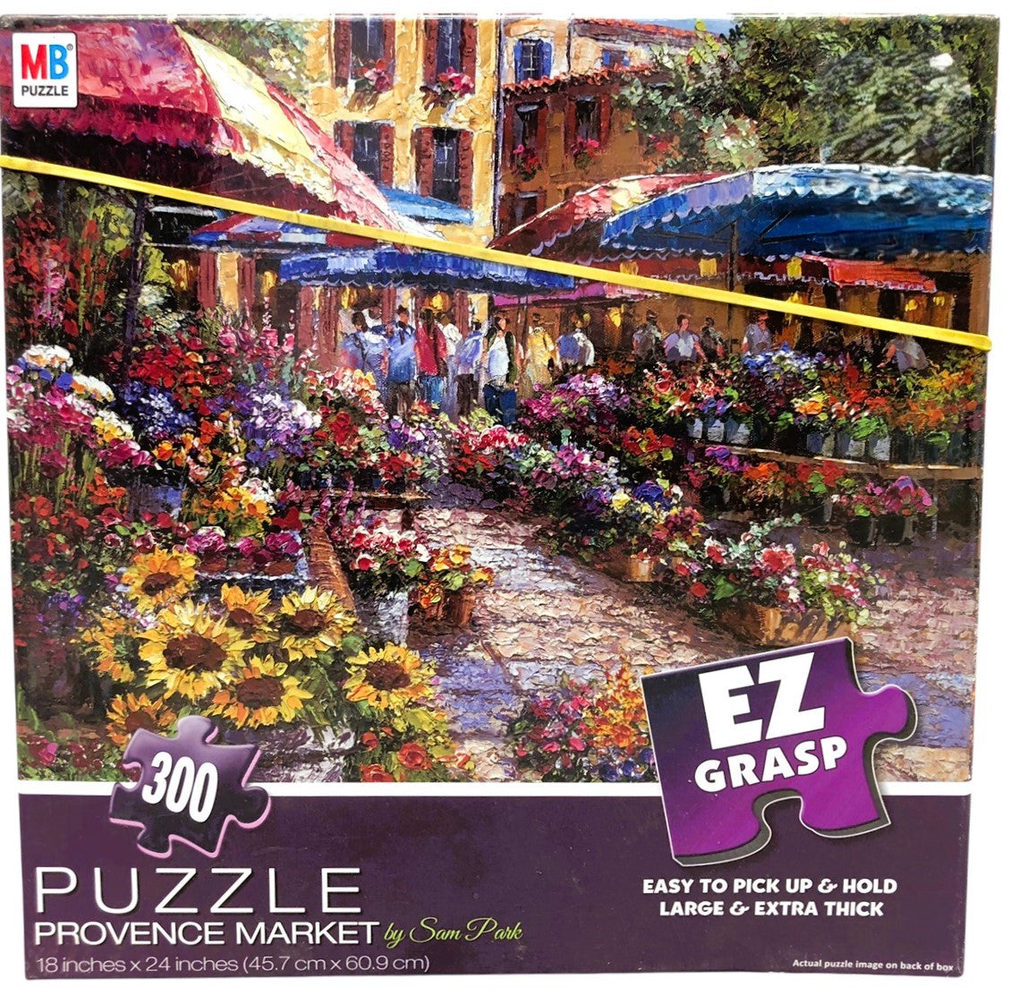 31200 - Beautiful Provence Market Scene by Artist Sam Park 300-Piece Jigsaw Puzzle |GR-17|