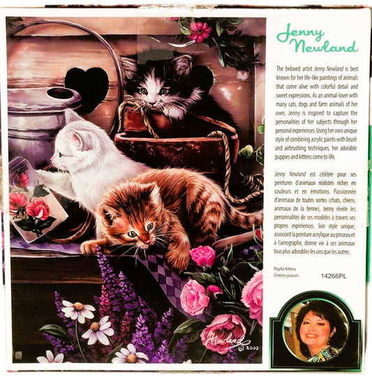 31311 - TCG Playful Kittens 500 PC Puzzle by Jenny Newla Used |GR-9|