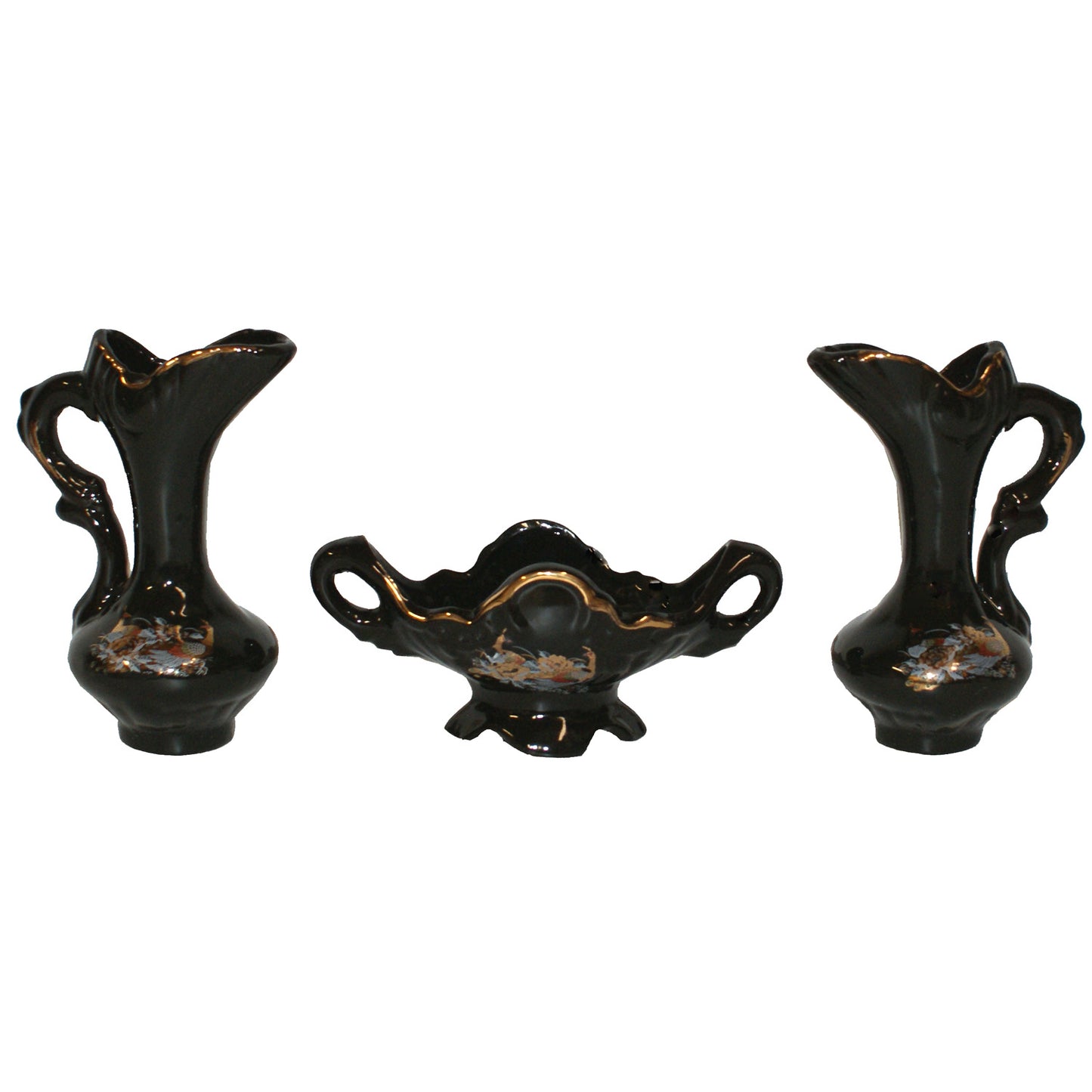 31450 - 5.5" Black Vase Set |22-11|