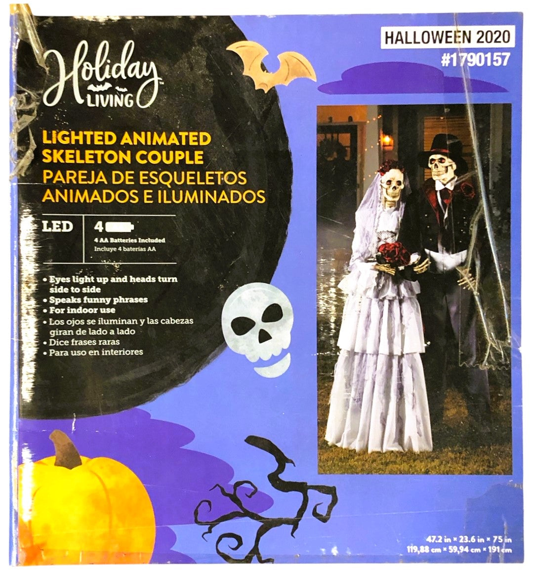 31952 - Lighted Animated Skeleton Couple