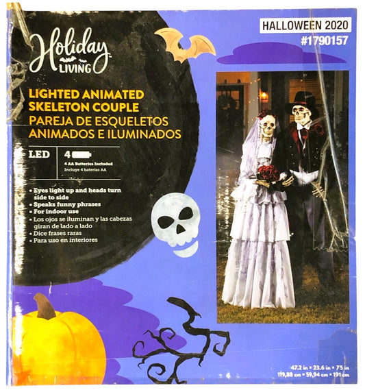 31952 - Lighted Animated Skeleton Couple
