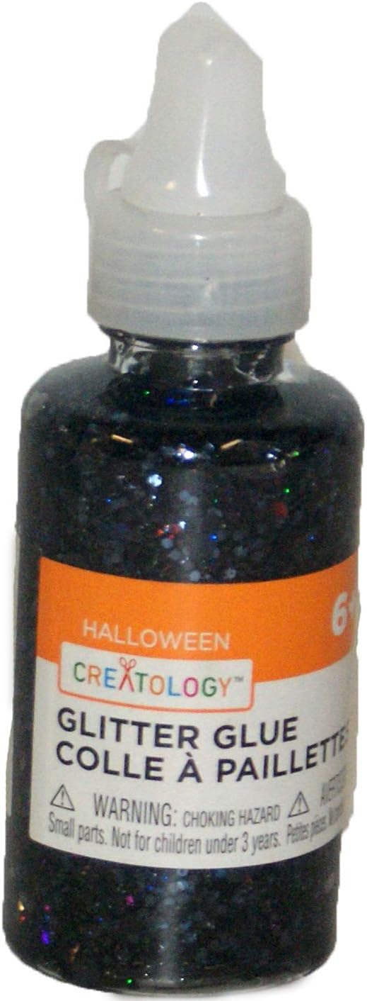 32308 - Halloween Black Glitter Glue - |3-18|