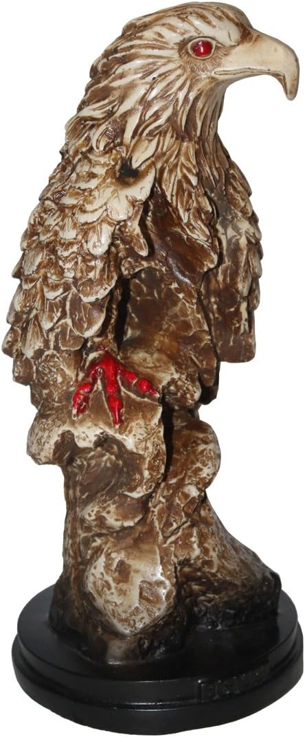 3248 - 11" Faux Ivory Falcon - Red Claw - |Z-72|