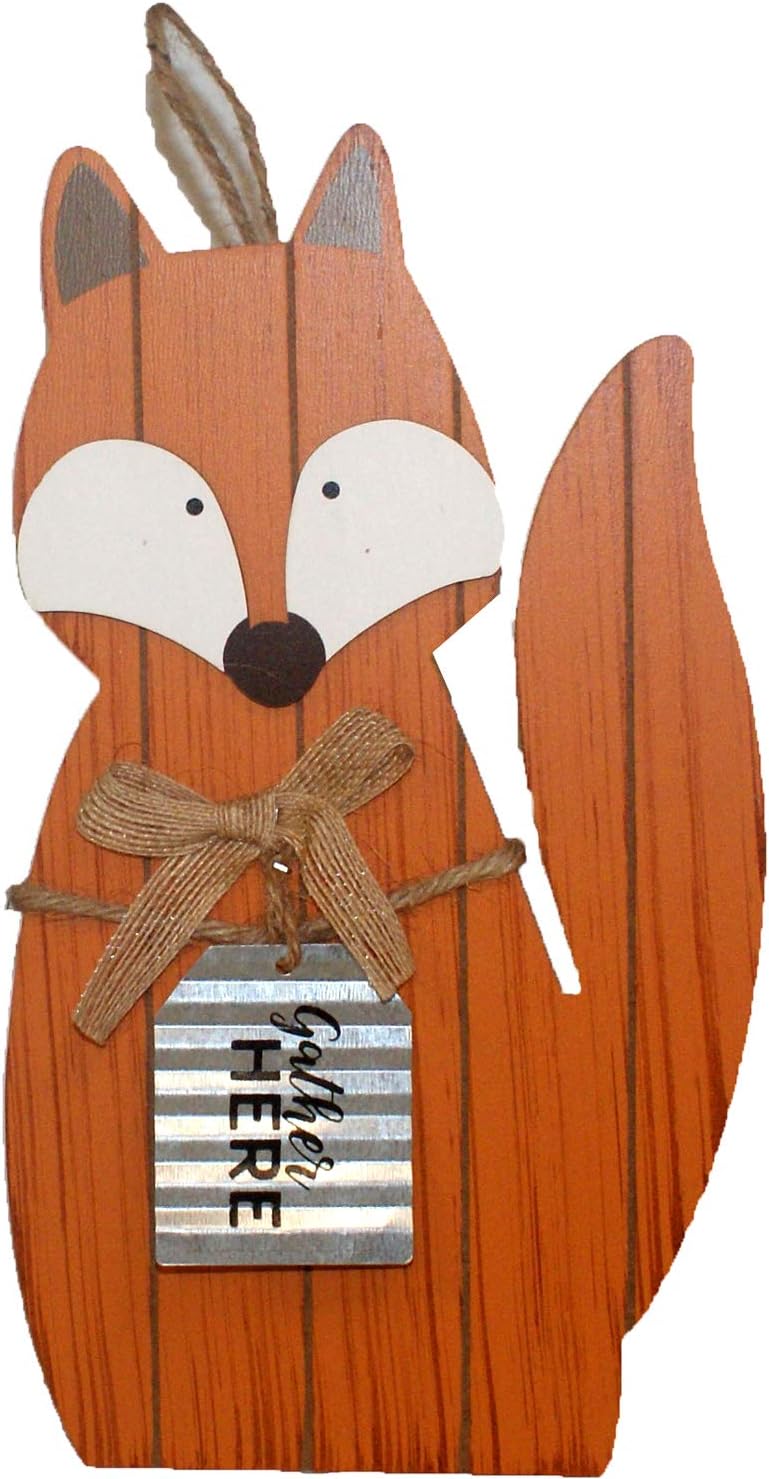 32500 - Fall Fox Hanging Decor 12'' - |Pod 2-60|