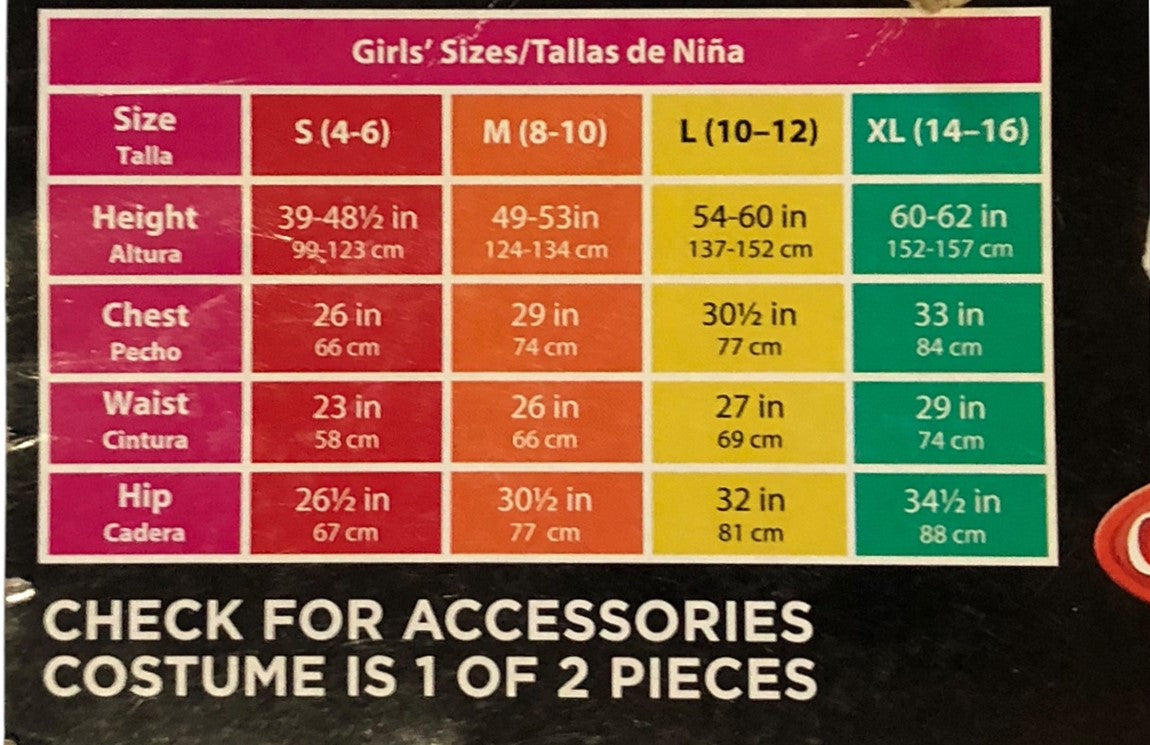 32538 - Gothic Enchantress Costume Set CHILD X-Large |BHA-11|