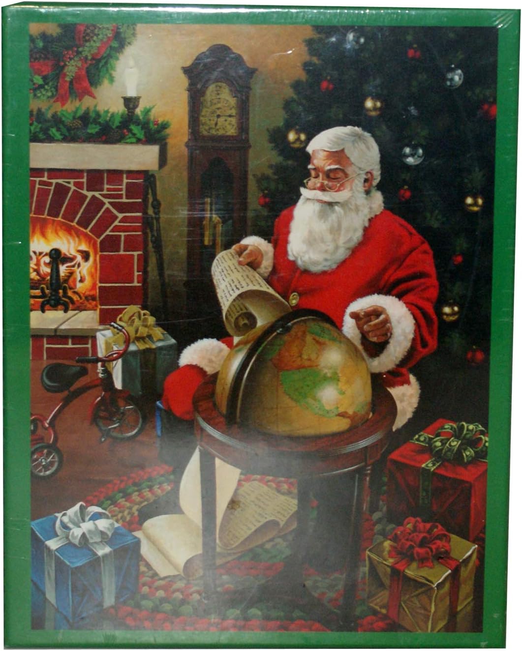 32558 - Christmas Party Santa with Globe 500 pc - |GR-12|