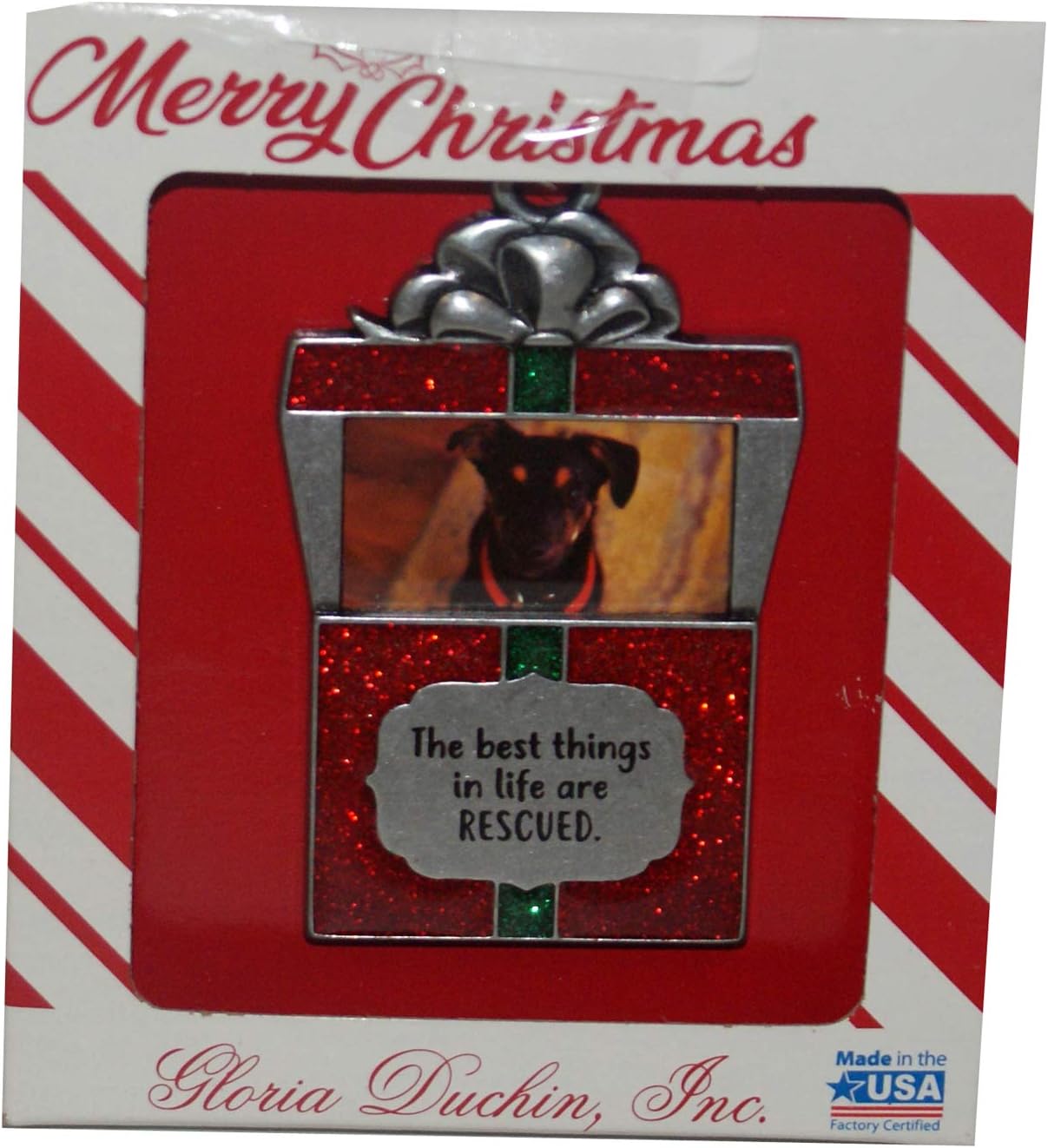 32743 - Gloria Duchin Dog Gift Ornament - |Pod 1-62|