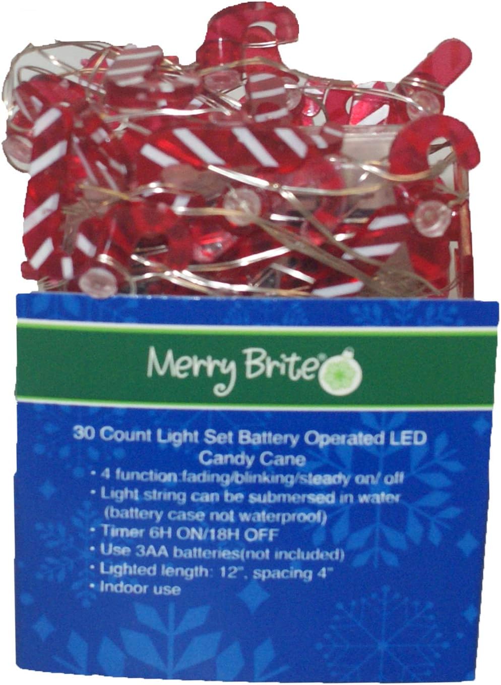 32965 - Pack of 2 Candy Cane LED Lights with 30 Counts |G-30|