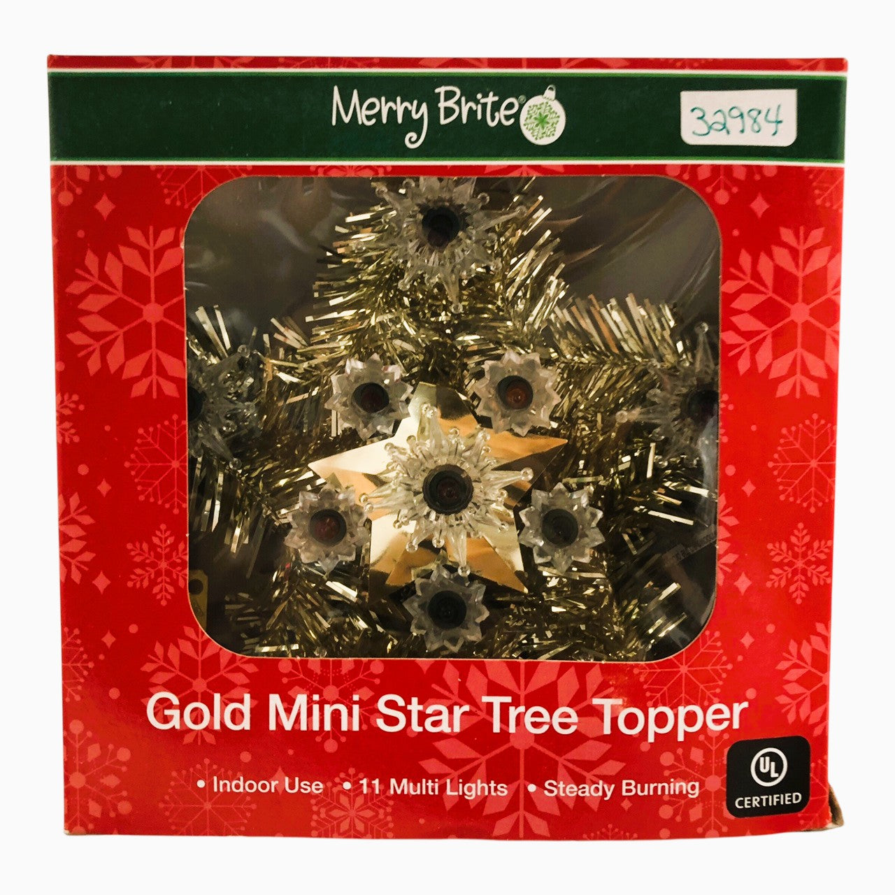 32984 - MB Gold Mini Star Tree Topper |Pod 2-45|