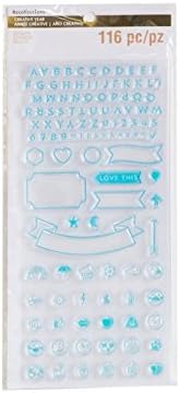 33233 - Recollections Stamps Blue 116pc - |File 22|