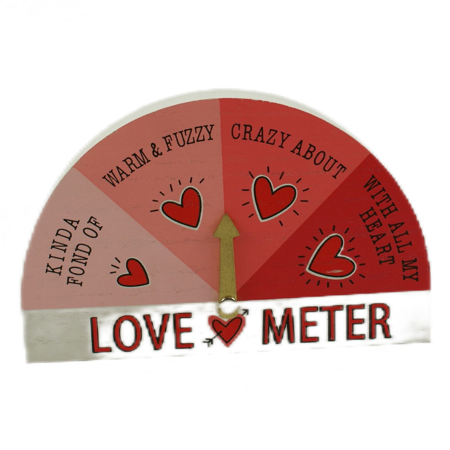 33265 Wood 7" Love Meter For Valentines - |1-32|