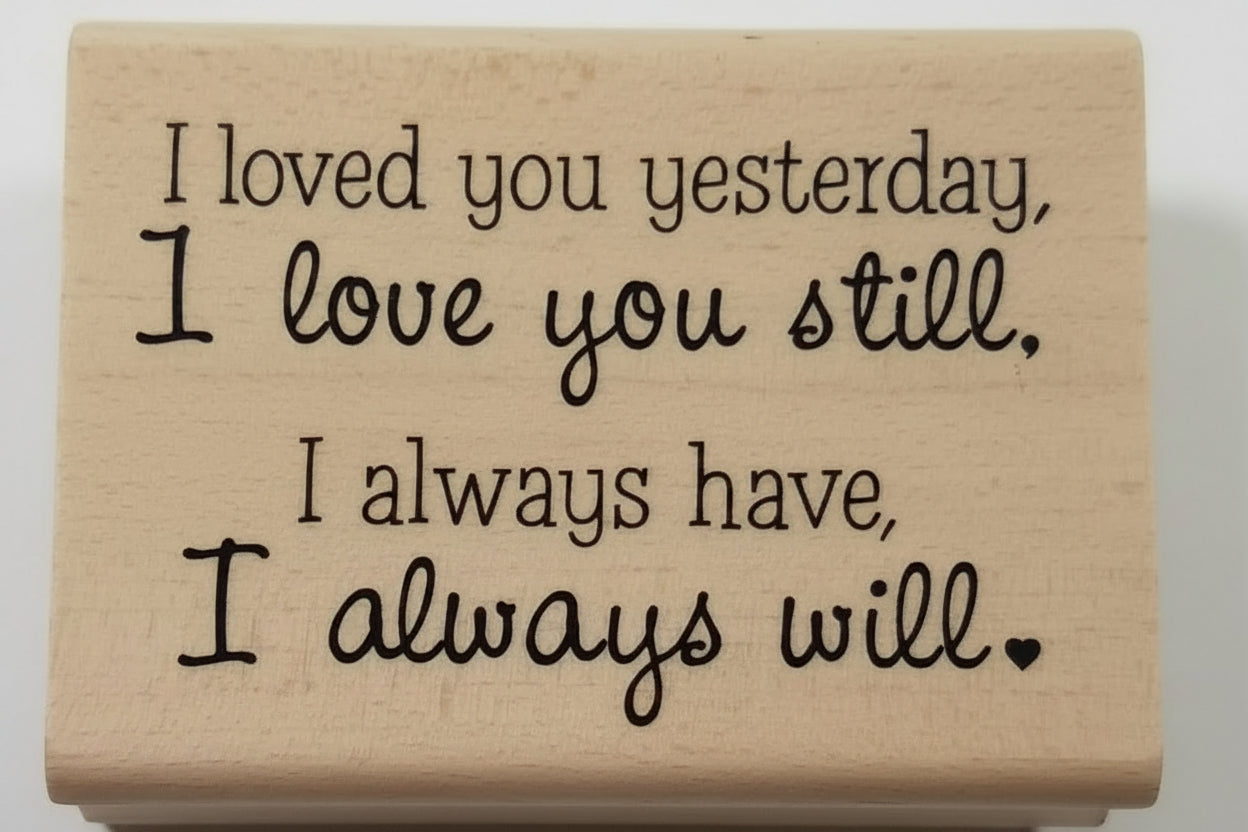 33281 - I Love You Rubber Stamp - |9-11|
