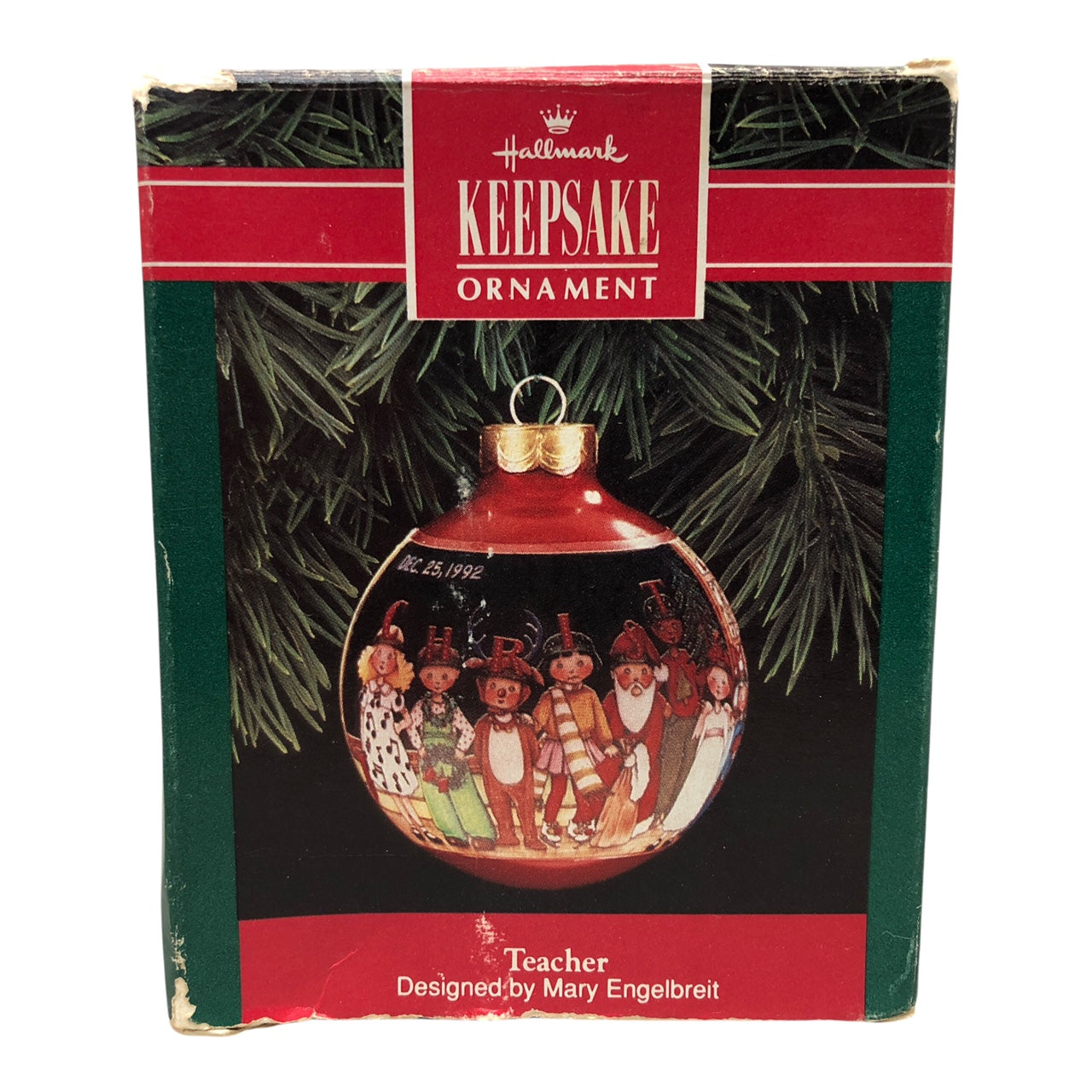 33358 - Set of 3 Keepsake Glass Holiday Ornaments for Teacher |Pod 1-66|