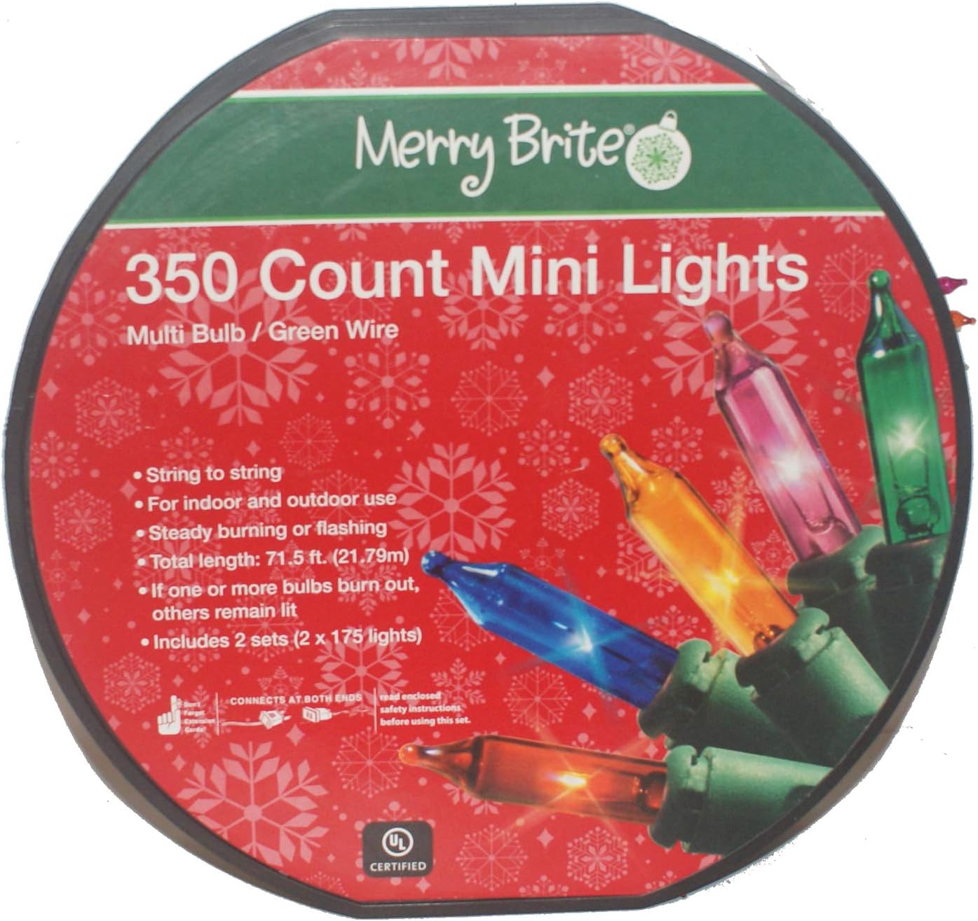 33458 - Merry Brite 350 Multi Mini Lights - |G-20|